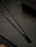 Obsidian Bar Pendant